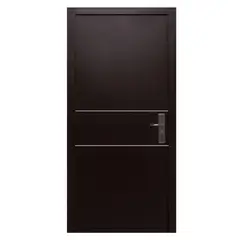 Serv Hogar - Puerta Seguridad Dual Chocolate Izquierda 95 x 215 cm