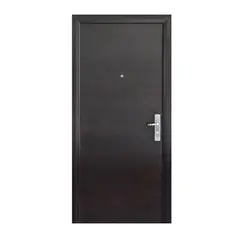 Serv Hogar - Puerta Seguridad Simple Nogal Izquierda 96 x 215 cm
