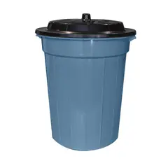 Alica - Bote de Basura Venecia Plástico con Tapa de 65L Azul