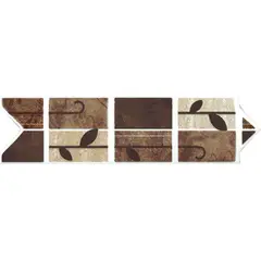 Cocemex - Cenefa Baviera beige/café 6X20 cm