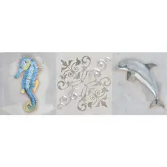 Cocemex - Cenefa Soleil baño 2 gris 9.5X25 cm