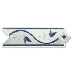 Cocemex - Cenefa Magnolia gris/azul 6X20 cm