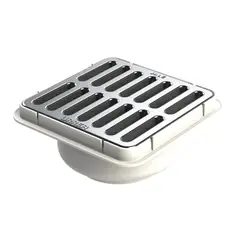 Urrea - Coladera cuadrada universal rejilla inox