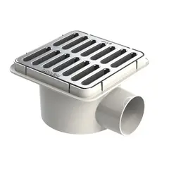 Urrea - Coladera cuad salid lateral rejilla inox