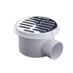 Urrea - Coladera salida lateral rejilla cromada