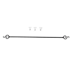 Kenney - Cortinero Scroll Negro 122-218 cm
