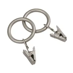 Kenney - 14 Anillos de Cortina con Clip 5/8 y 3/4"