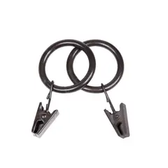 Kenney - Set de 14 Anillos con Clip Chocolate 5/8" & 3/4"