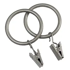 Kenney - Set de 14 Anillos con Clip Pewter 1 1/4"