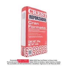 Crest - Adhesivo gran formato blanco 20 kg