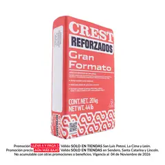 Crest - Adhesivo gran formato blanco 20 kg