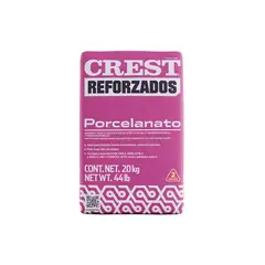 Crest - Adhesivo para porcelanato blanco 20 kg