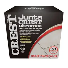 Crest - Boquilla Juntacrest Ultramax negro carbón 5 kg