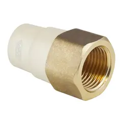 Iusa - Adaptador Hembra CPVC de 1/2" Rosca Metalica para Uso de Agua Caliente y Fria