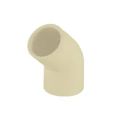 Iusa - Codo de 45° CPVC de 1" para Uso de Agua Caliente y Fria