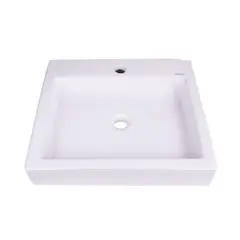 Urrea - Lavabo kub blanco ceramica