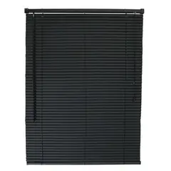 Deco Persiana - Persiana horizontal PVC negra 120x160 cm