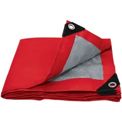 Maxtool - Lona polietileno 4 x 6 m roja