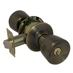 Philips - Cerradura Pomo para Recámara Latón Antiguo