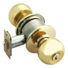 Philips - Cerradura Pomo para Recámara Latón Antiguo