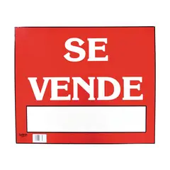 Acrilicos Sablon - Señal en poster "se vende" lámina de estireno 40 x 34 cm