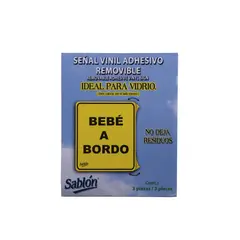 Acrilicos Sablon - Señal "bebé a bordo" vinil autoadherible 13 x 15 cm