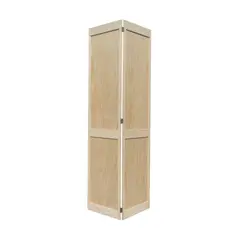 Madera Excel - Puerta Plegable MDF para Closet Triplay Kit de 80 x 213 cm Natural