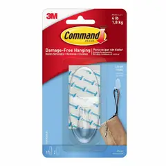 3M - Gancho Transparente Grande, Command, 1 pieza