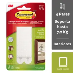 Command - Tiras para colgar cuadros blanco
