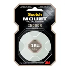 3M - Cinta doble cara Scotch para interiores, 1 Rollo de 12.7 mm x 1.9 m