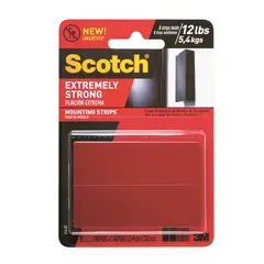 3M - Tiras de montaje doble cara extrem Scoth, 8 pz 25 mm x 7.6 cm