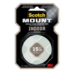 3M - Cinta de empaque montaje interior Scotch, 1 rollo de 25.4mm x 1.39m