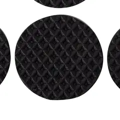 Tesa - Protector caucho antideslizante negro 30 mm x 6 piezas