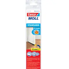 Tesa - Perfil rígido bajo puertas 1 m x 37 mm blanco