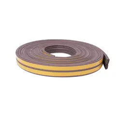 Tesa - Perfil flexible p/ventana 10 m x 9 mm x 4 mm café