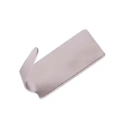 Tesa - Gancho metálico permanente rectangular 2 piezas