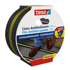 Tesa - Cinta antodeslizante fotoluminiscente 50 mm x 5 m