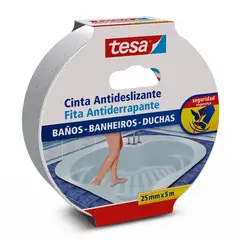 Tesa - Cinta antideslizante para baños y tinas 25 mm x 5 m transparente