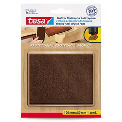 Tesa - Fieltro protector 80 mm x 100 mm x 1 unid café