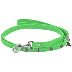 King Pet - Correa de caucho hipoalergénica extra chica verde