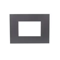 Halux - Marco de placa 3 módulos silver