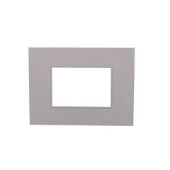 Halux - Marco de placa 3 módulos blanco