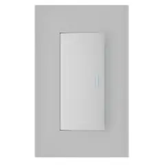 Halux - Placa armada 1 apagador 3 módulos silver