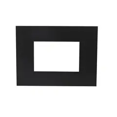 Halux - Marco de placa 3 módulos graphite