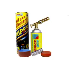 Lin Mex Gas - Kit para plomero incluye: soplete, cartucho, lija, pasta y soldadura