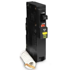 Schneider Electric - Interruptor Tipo QO con Protección Falla a Tierra 1 Polo 20A
