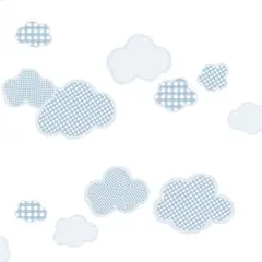 Parato - Papel tapiz Favola Nubes de 53 cm x 10 m Blanco/ Azul