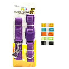 Fancy Pets - Correa collar nylon c/bandas reflejantes grande
