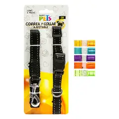 Fancy Pets - Correa collar nylon c/bandas reflejantes chica