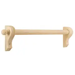 Construmart - Set de ménsulas y terminales 1 1/4" natural